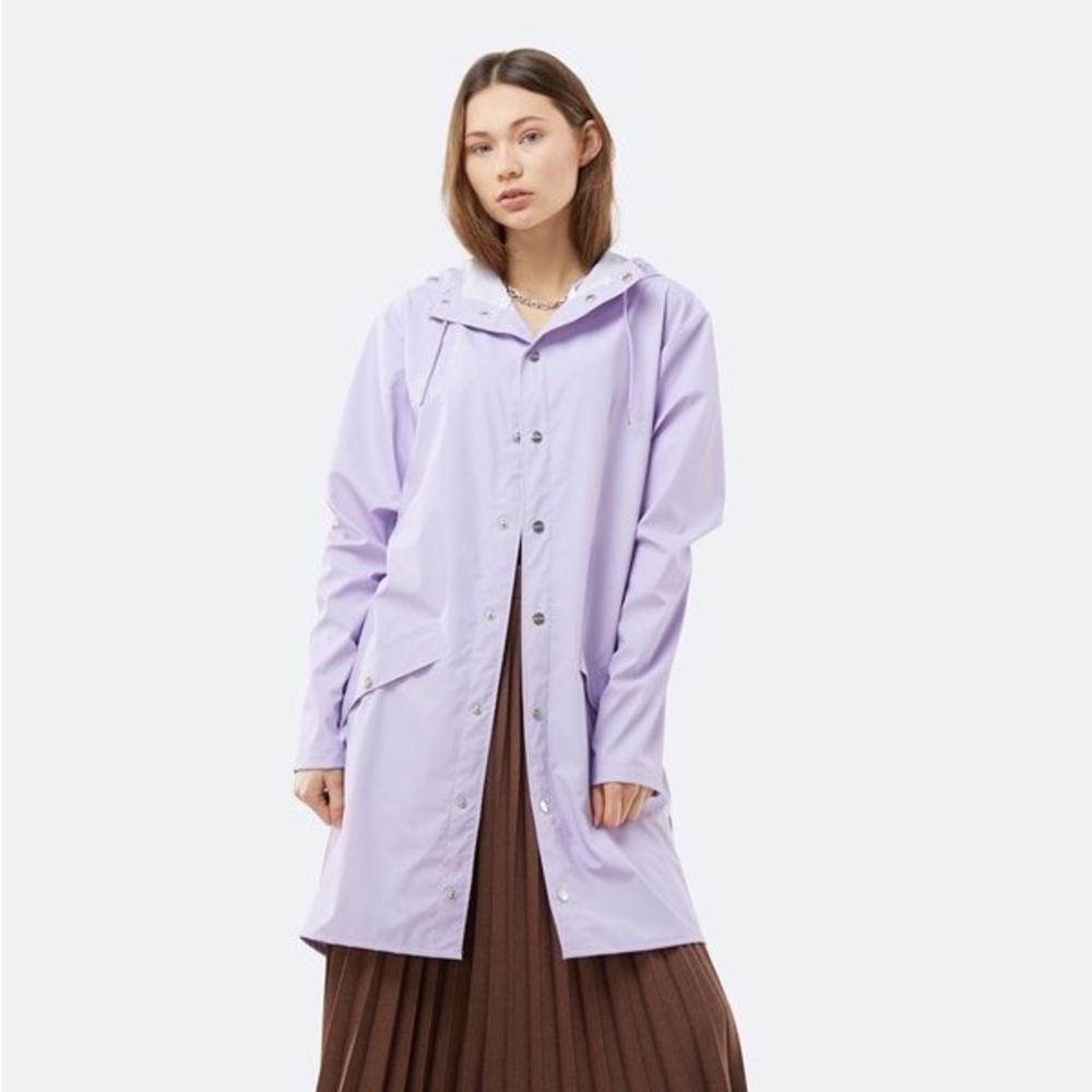 NWT Rains Long Jacket in Lavender